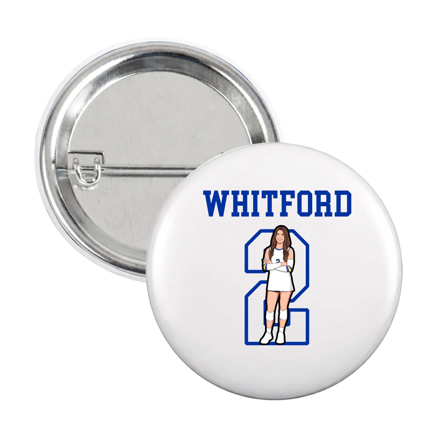 Game Day Button — Shirsey in White