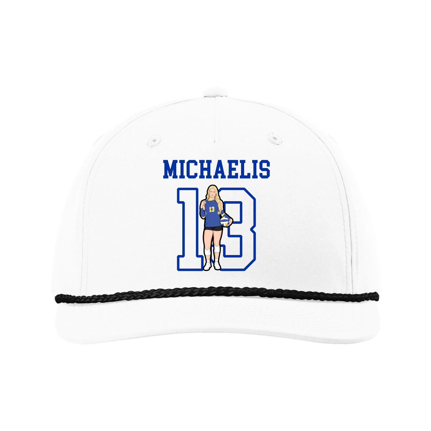 Five-Panel Classic Rope Cap — Shirsey in White