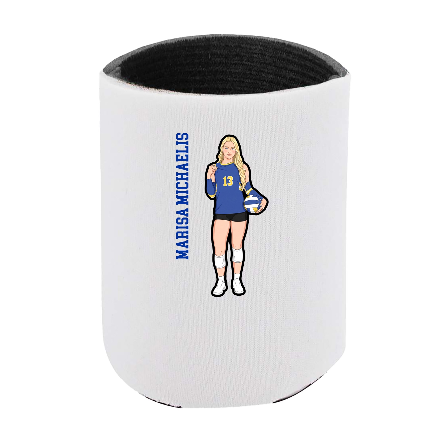 Can Holder — Name Vertical in White