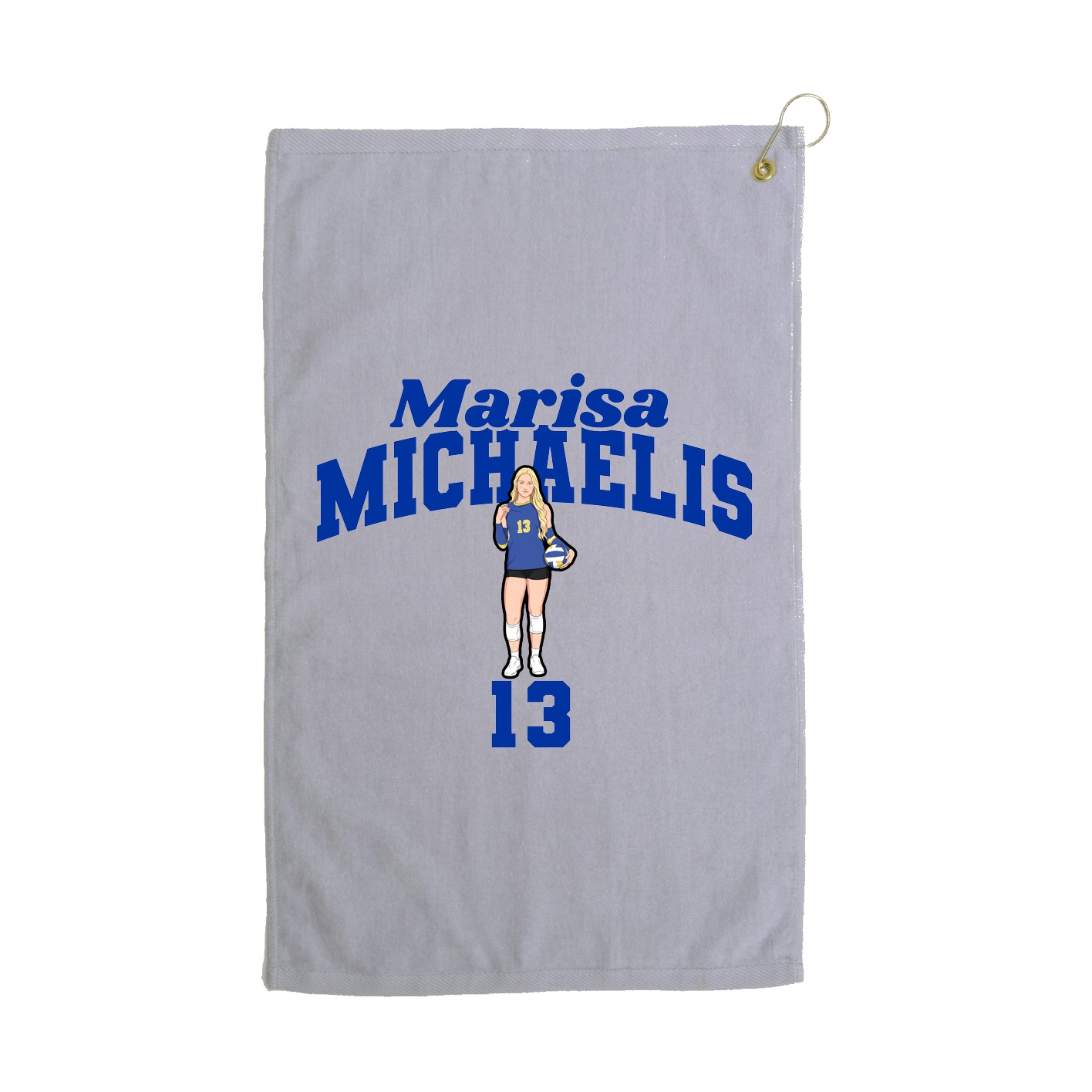Golf Towel — Signature Arch in Grey