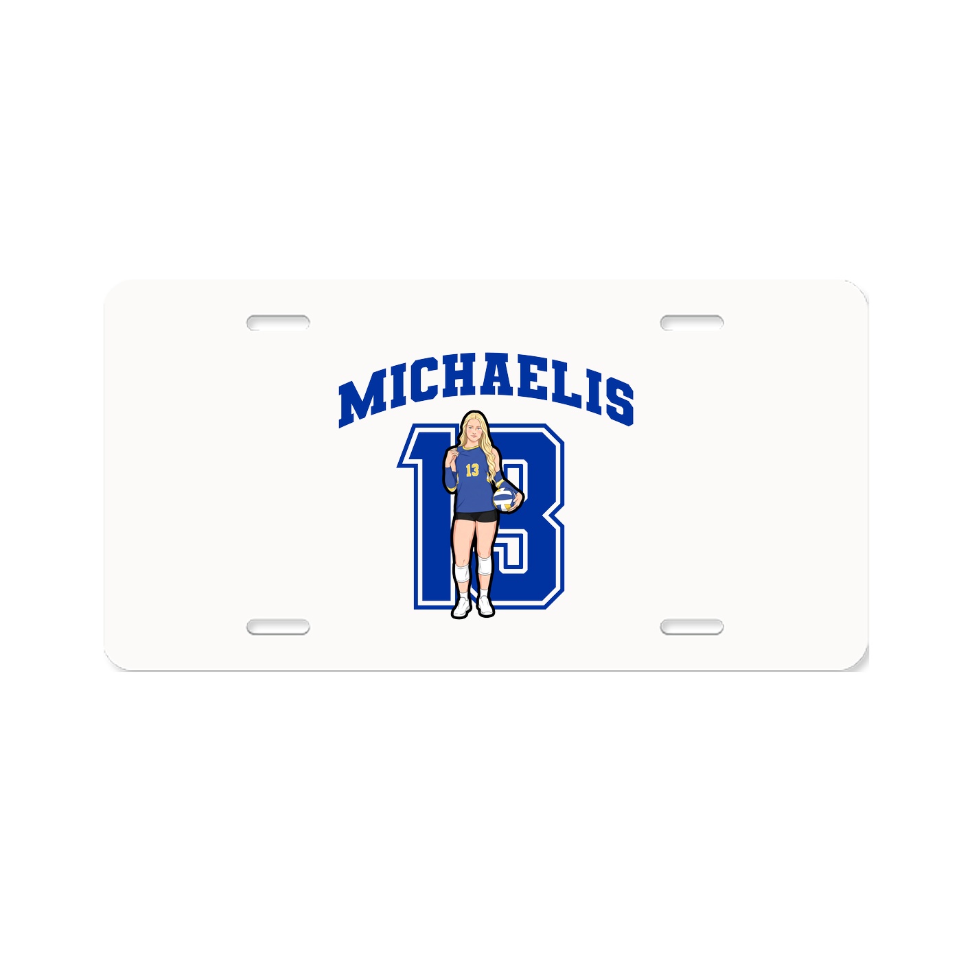 License Plate — Number in Classic