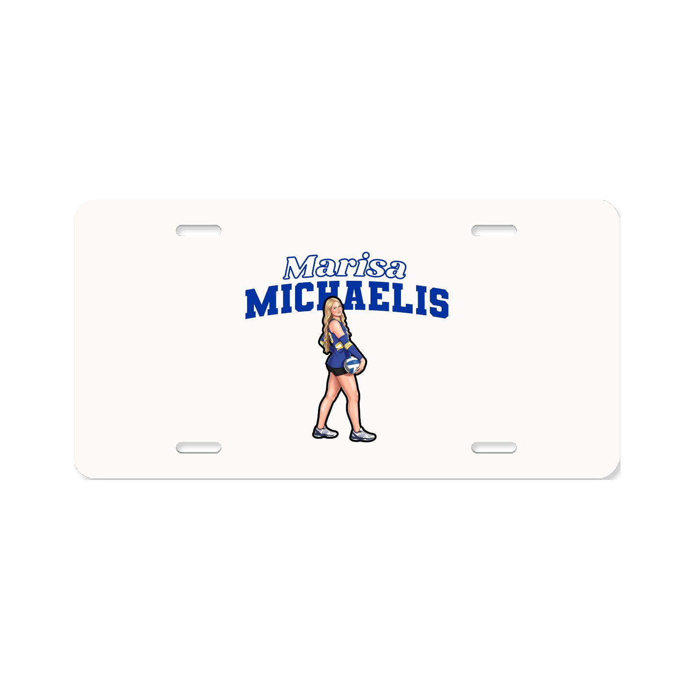 License Plate — Name Arch in Classic