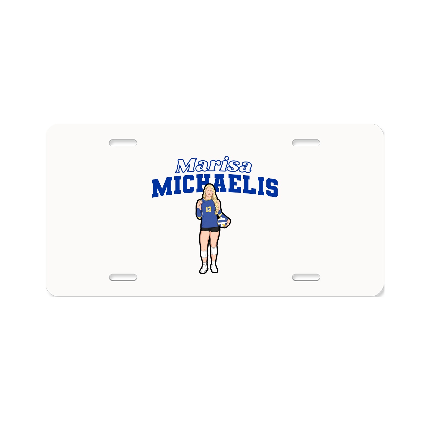 License Plate — Name Arch in Classic