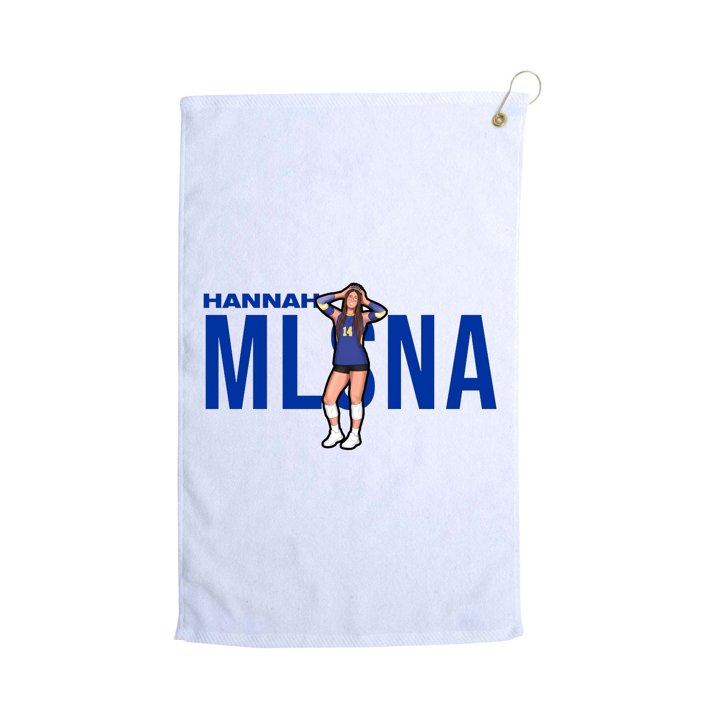 Golf Towel — Player Name in White