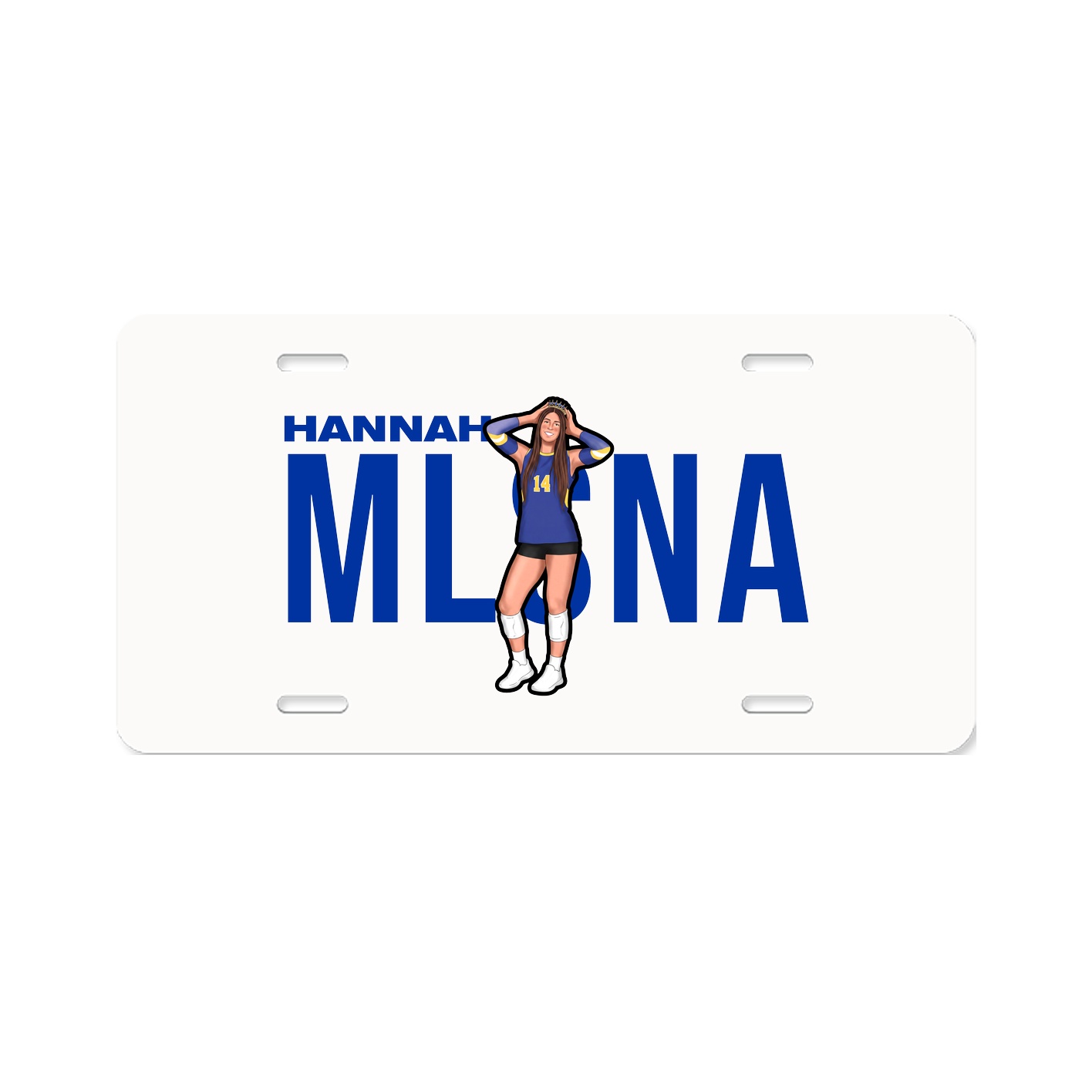 License Plate — Player Name in Classic