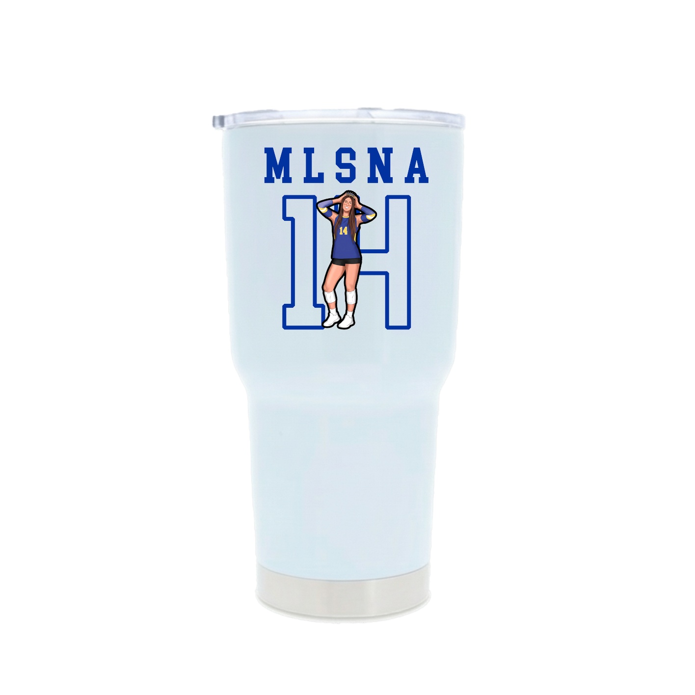 30oz Stainless Steel Tumbler — Shirsey in White