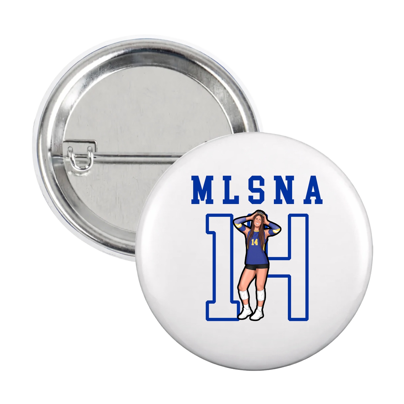 Game Day Button — Shirsey in White