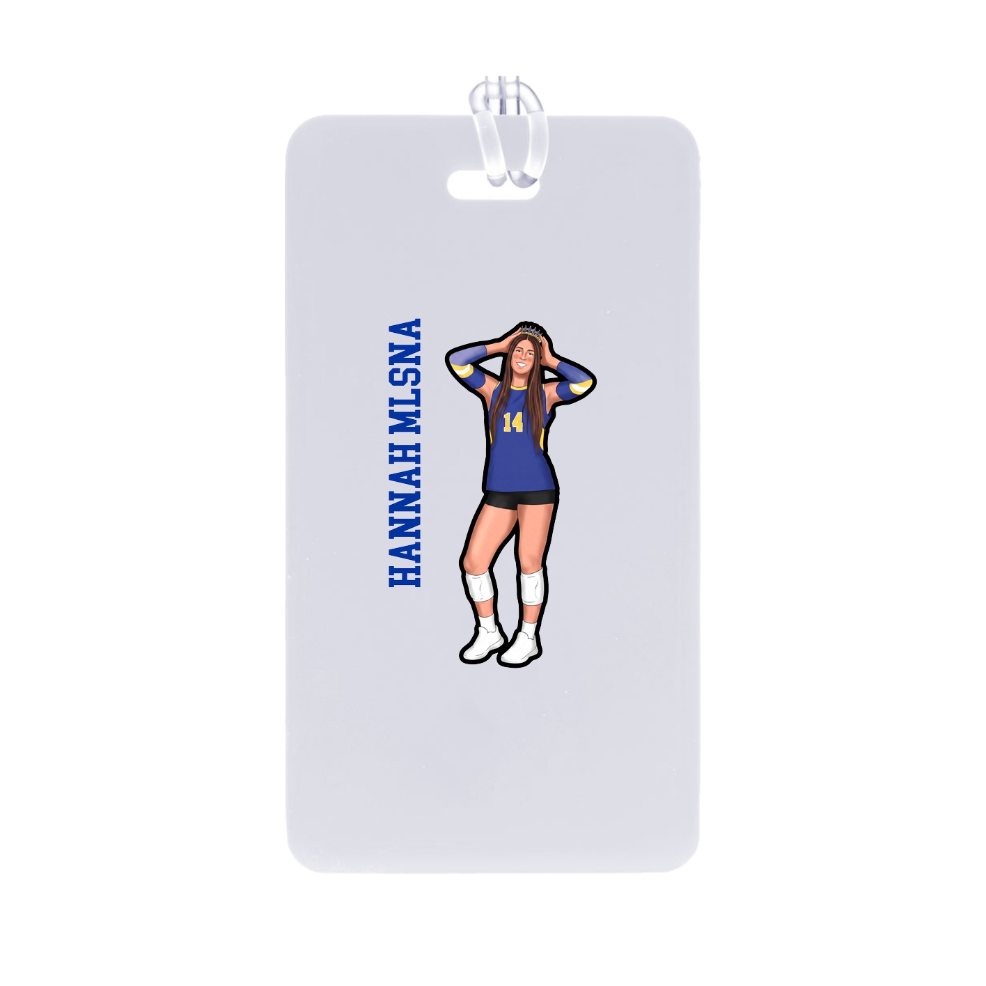 Bag Tag — Name Vertical in Classic