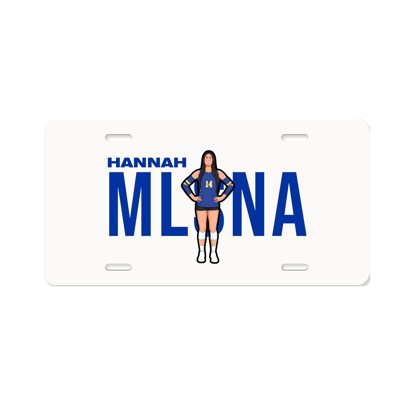 License Plate — Player Name in Classic