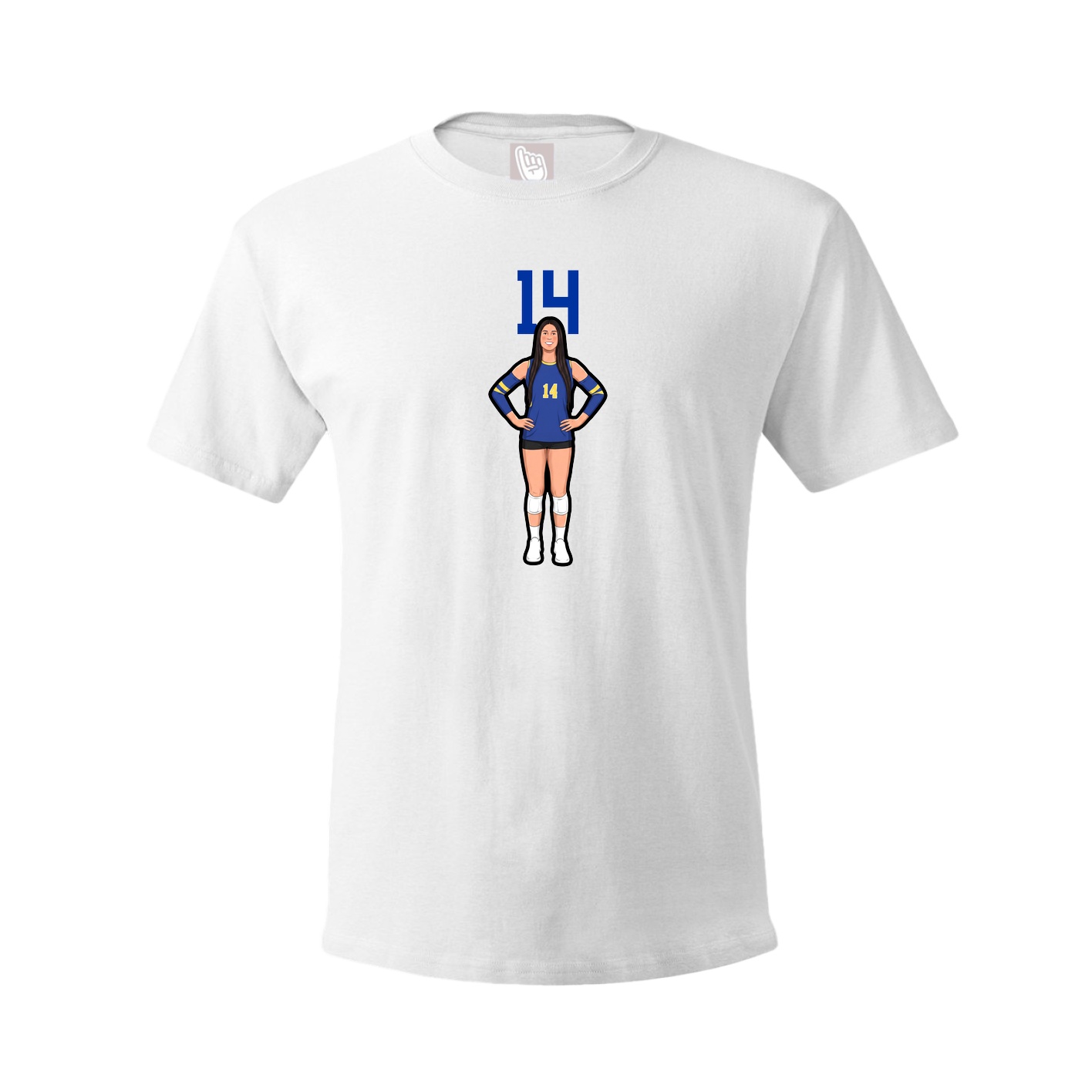 Tee — Number Top in White