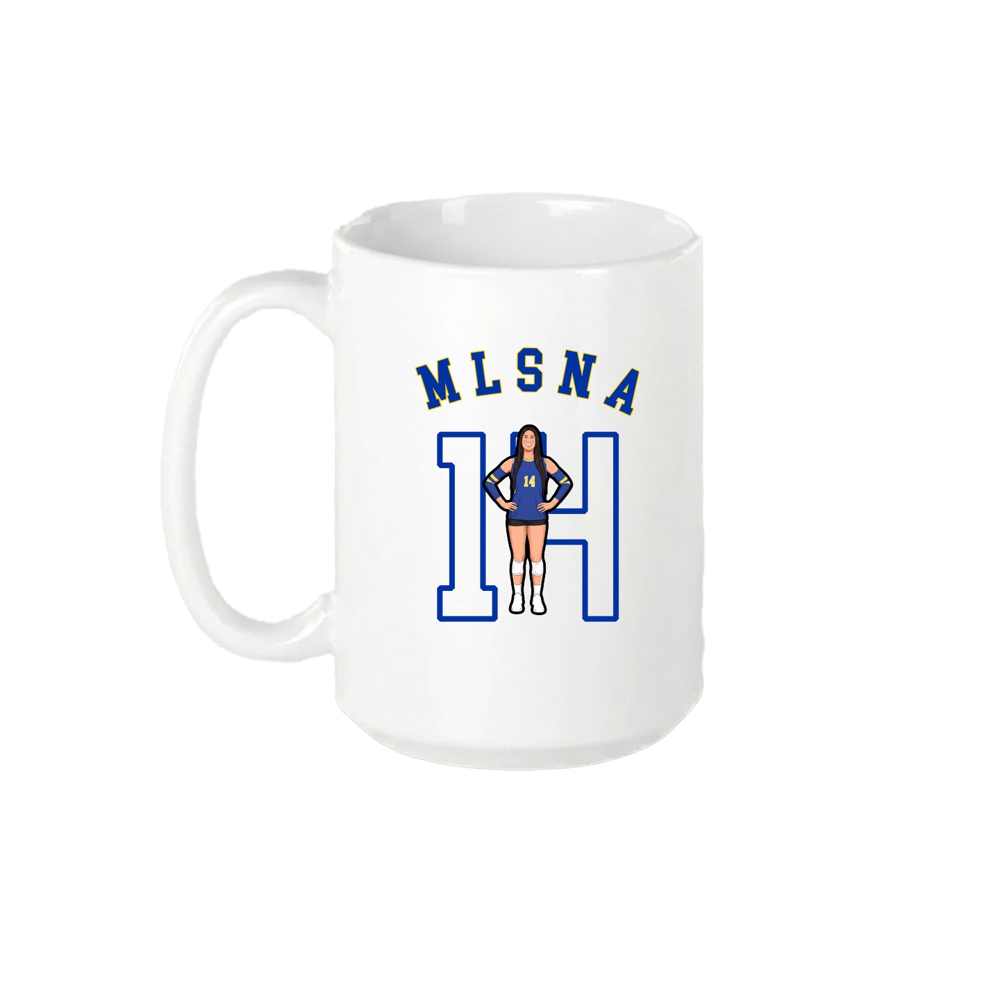 15oz Coffee Mug — Shirsey Arch in White