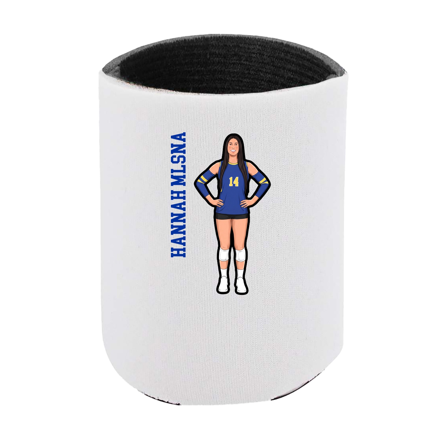 Can Holder — Name Vertical in White