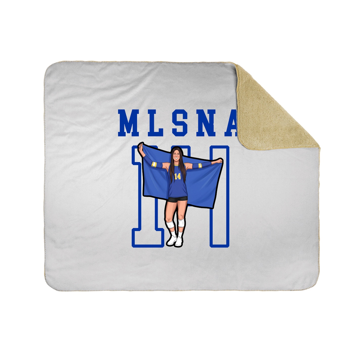 Throw Blanket — Shirsey in White