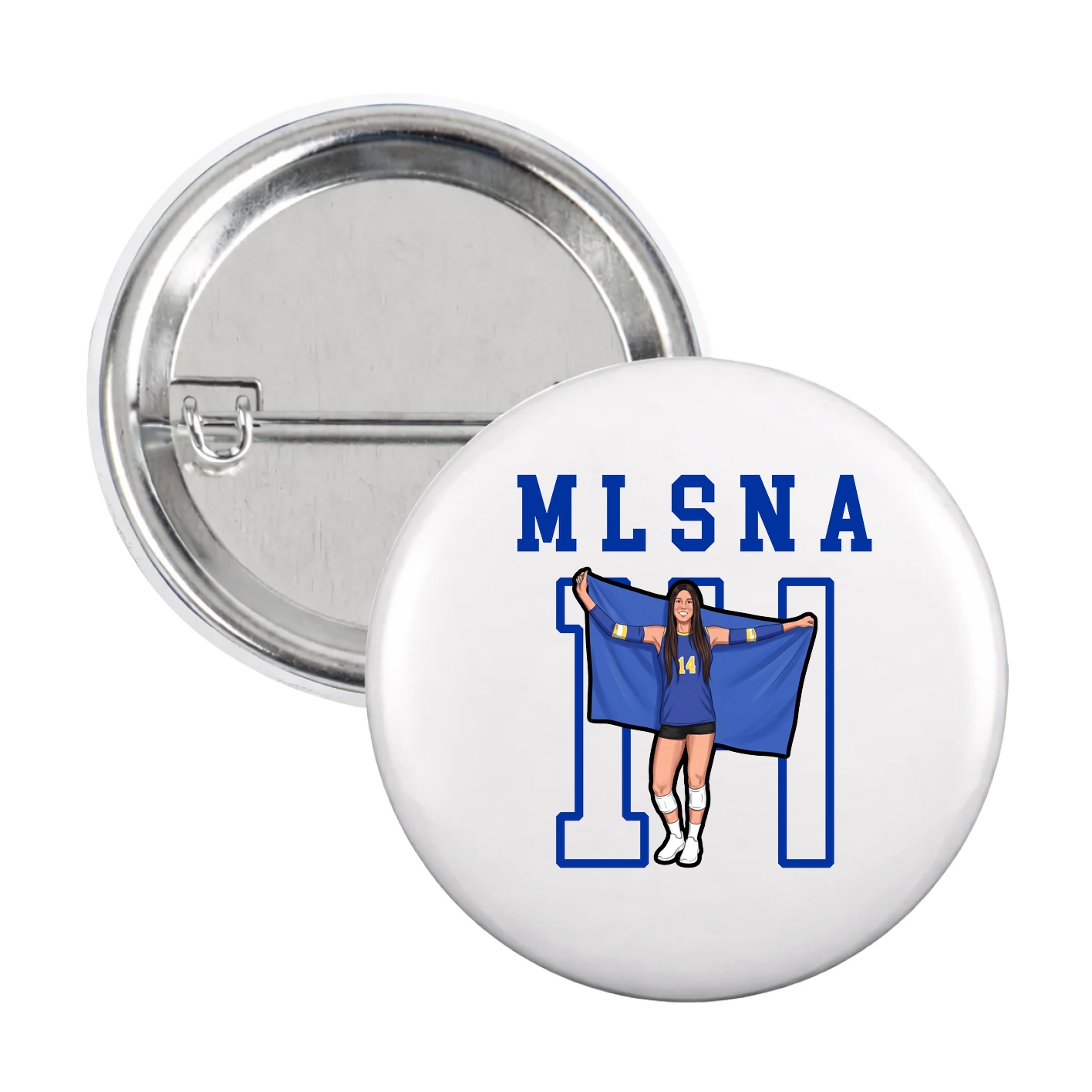Game Day Button — Shirsey in White
