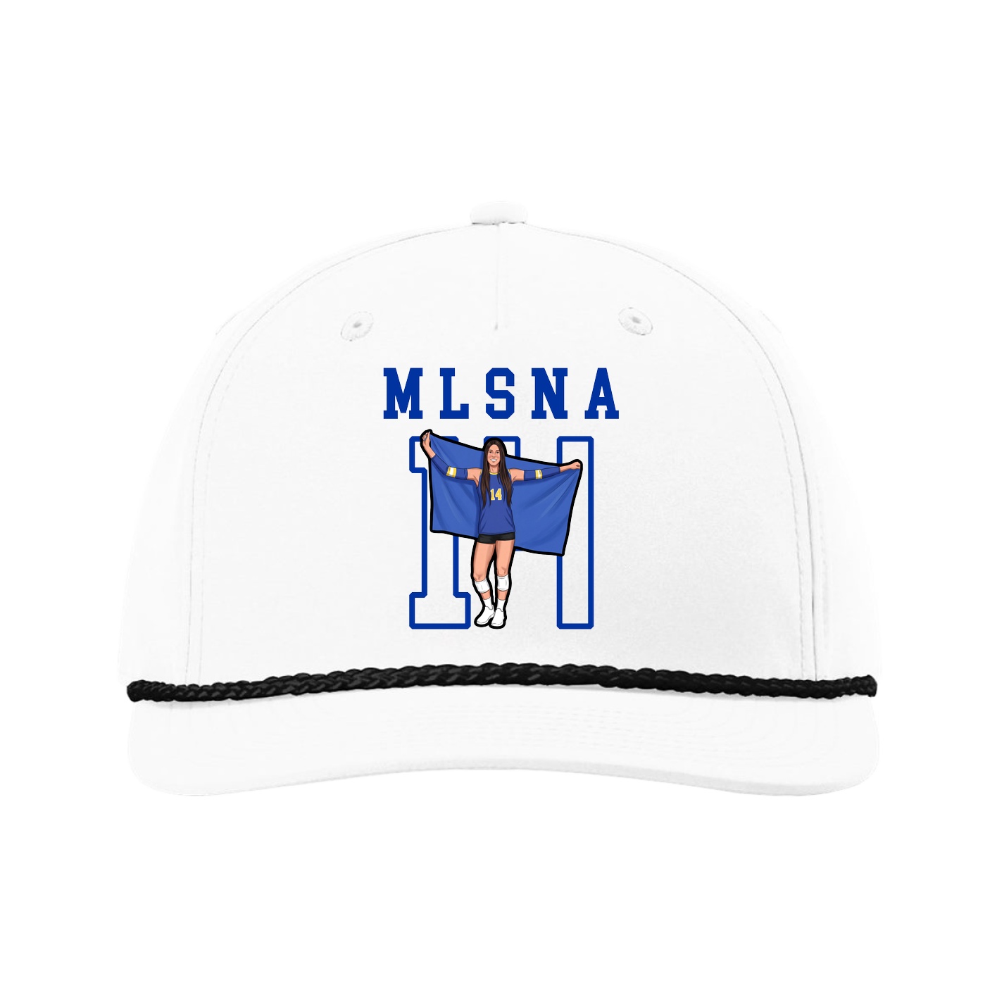 Five-Panel Classic Rope Cap — Shirsey in White