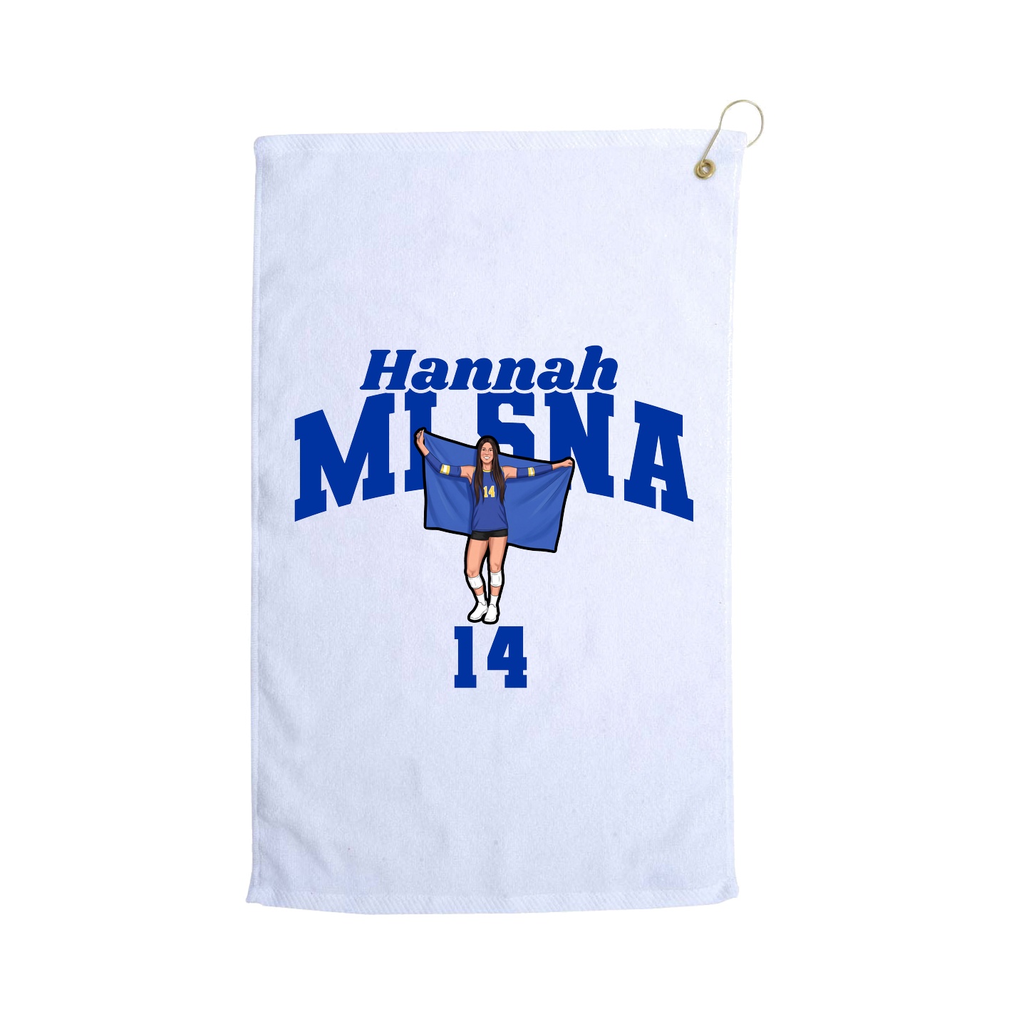 Golf Towel — Signature Arch in White