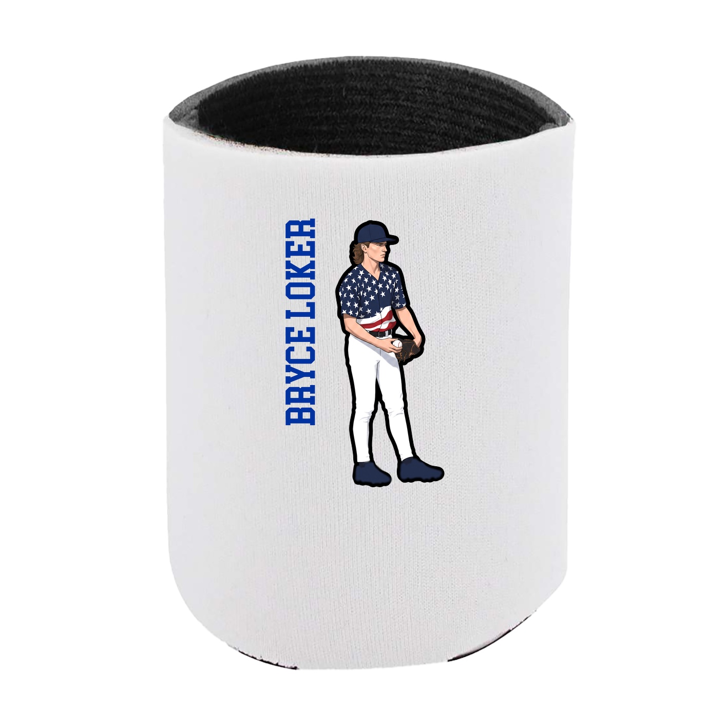Can Holder — Name Vertical in White
