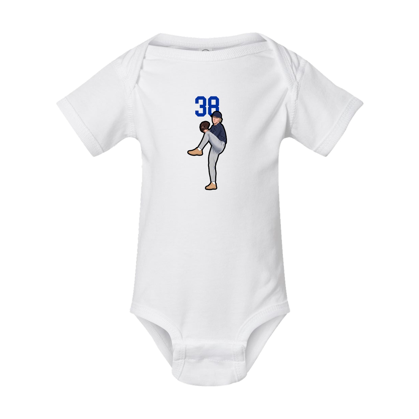 Baby Onesie — Number Top in White