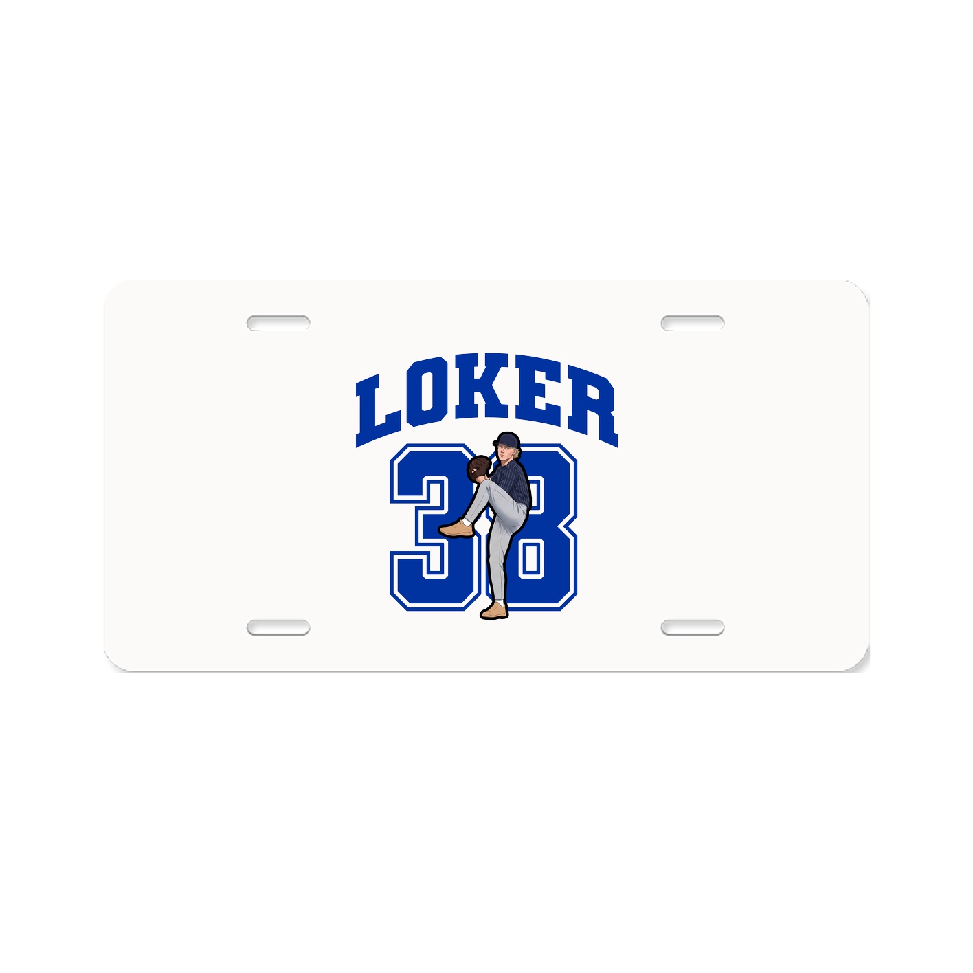 License Plate — Number in Classic