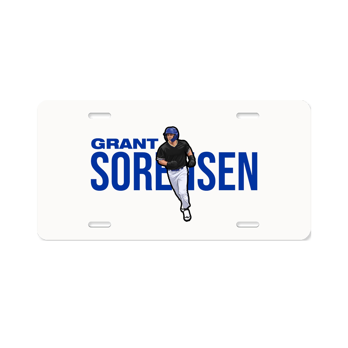 License Plate — Player Name in Classic