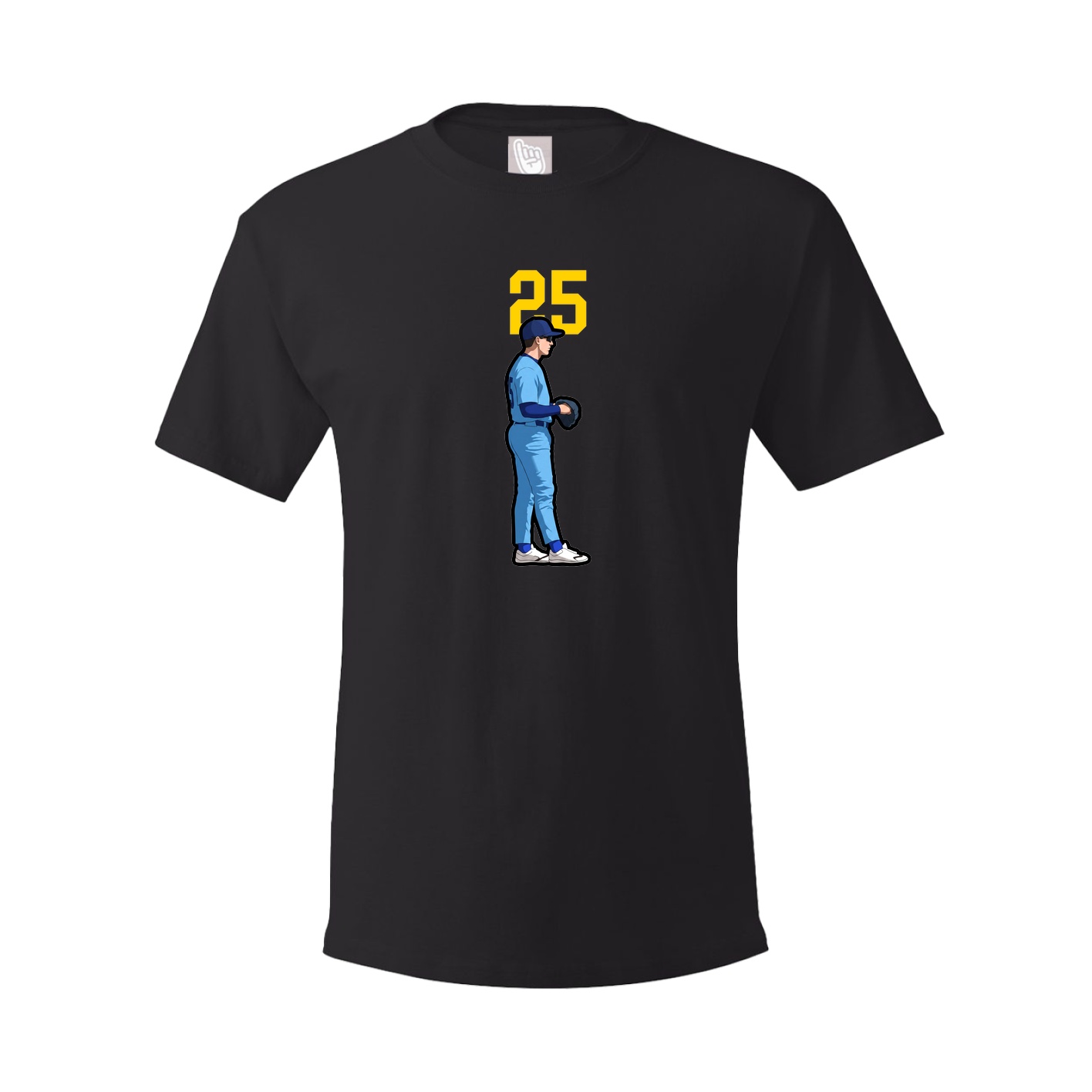 Youth Tee — Number Top in Black