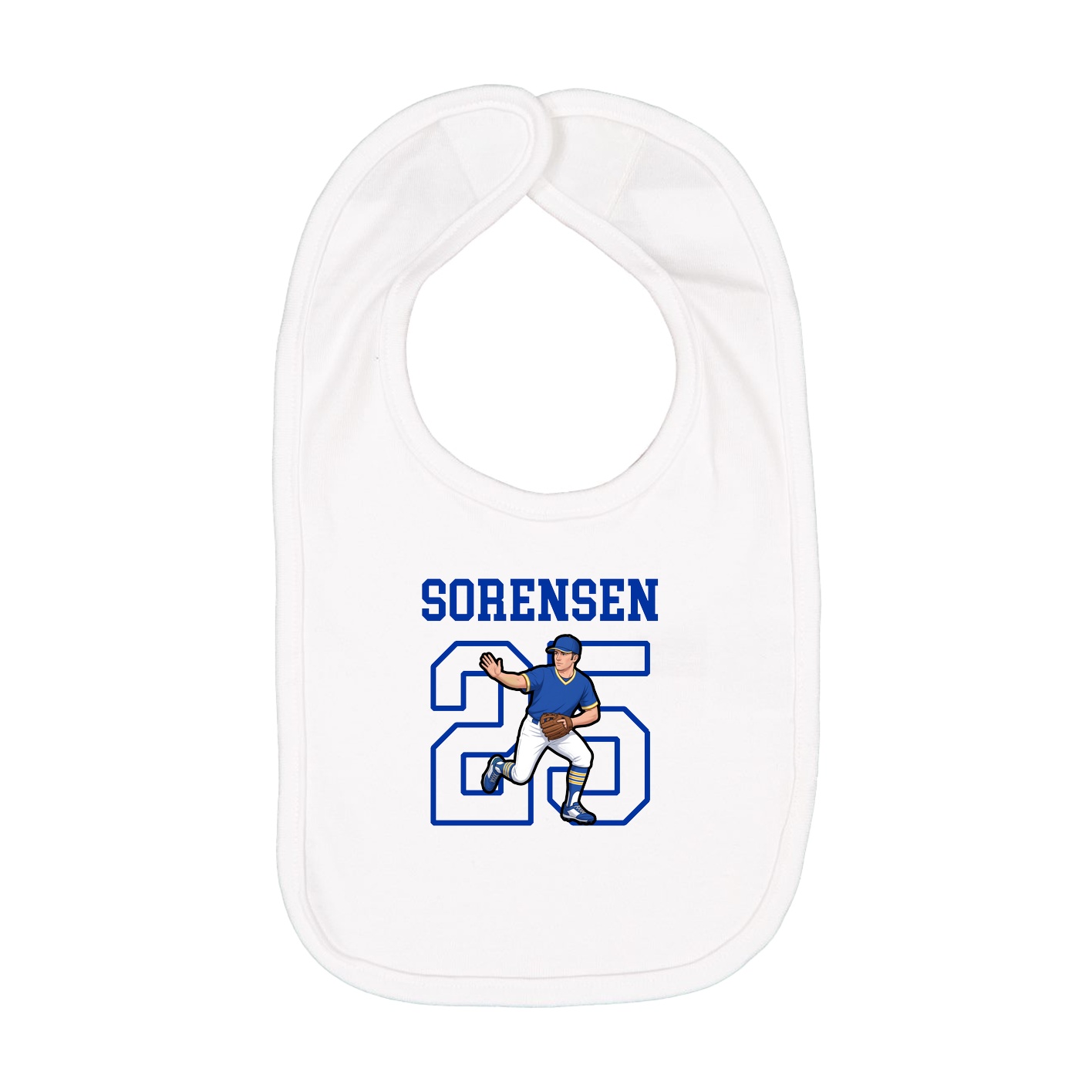 Infant Bib — Shirsey in White