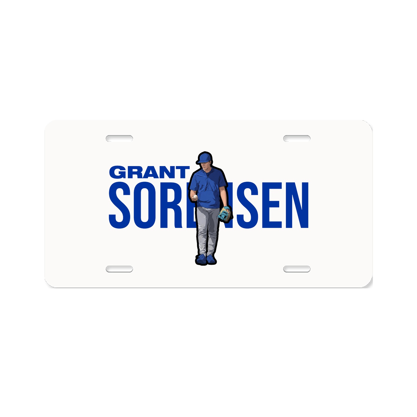 License Plate — Player Name in Classic