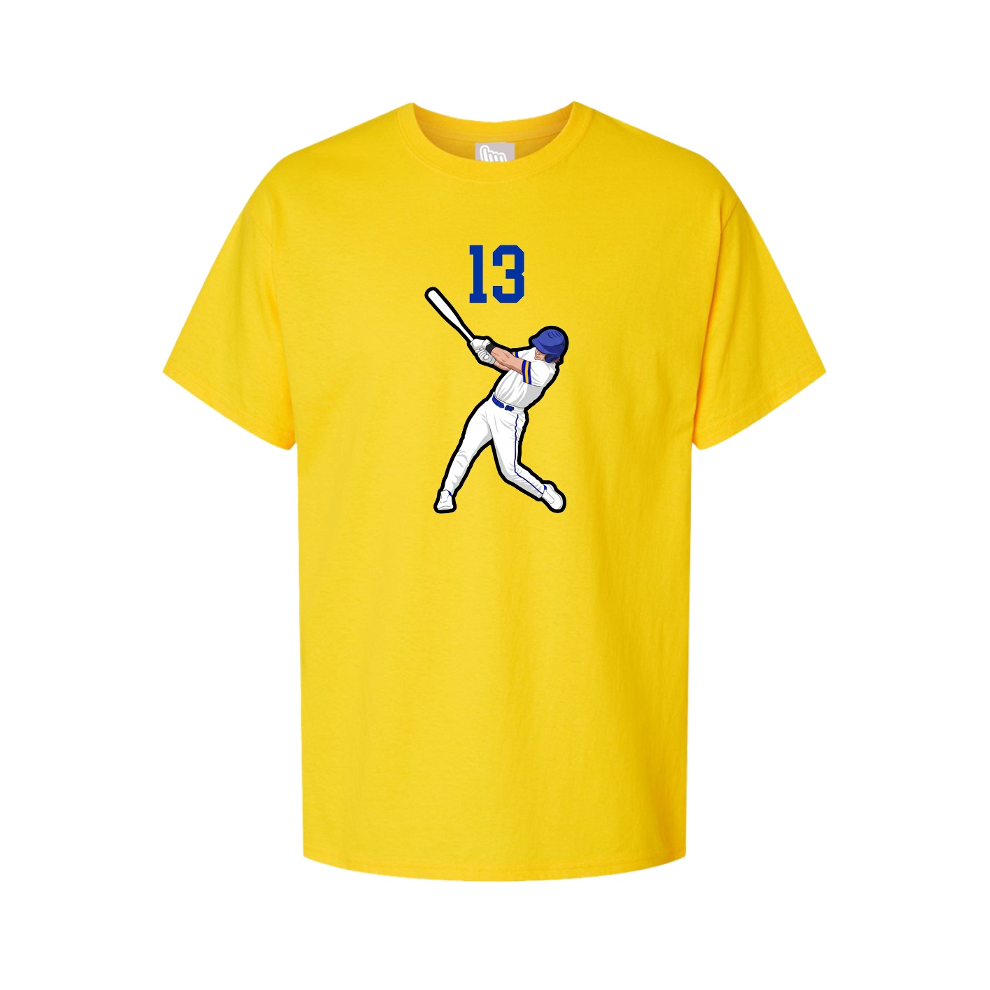 Youth Tee — Number Top in Gold