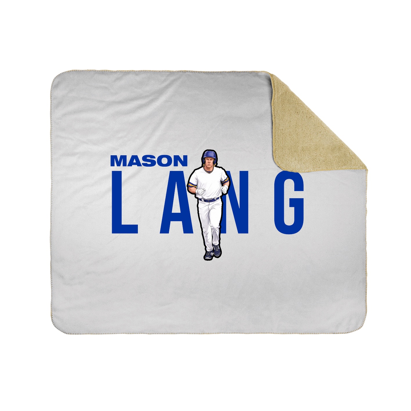 Throw Blanket — Player Name in White
