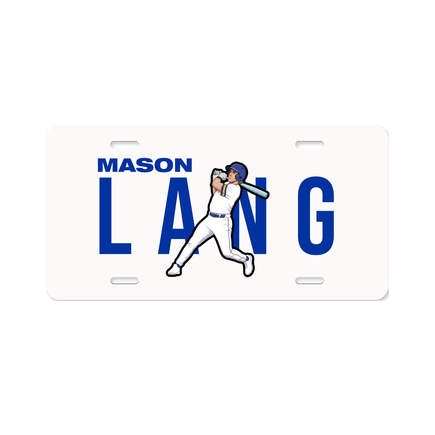 License Plate — Player Name in Classic