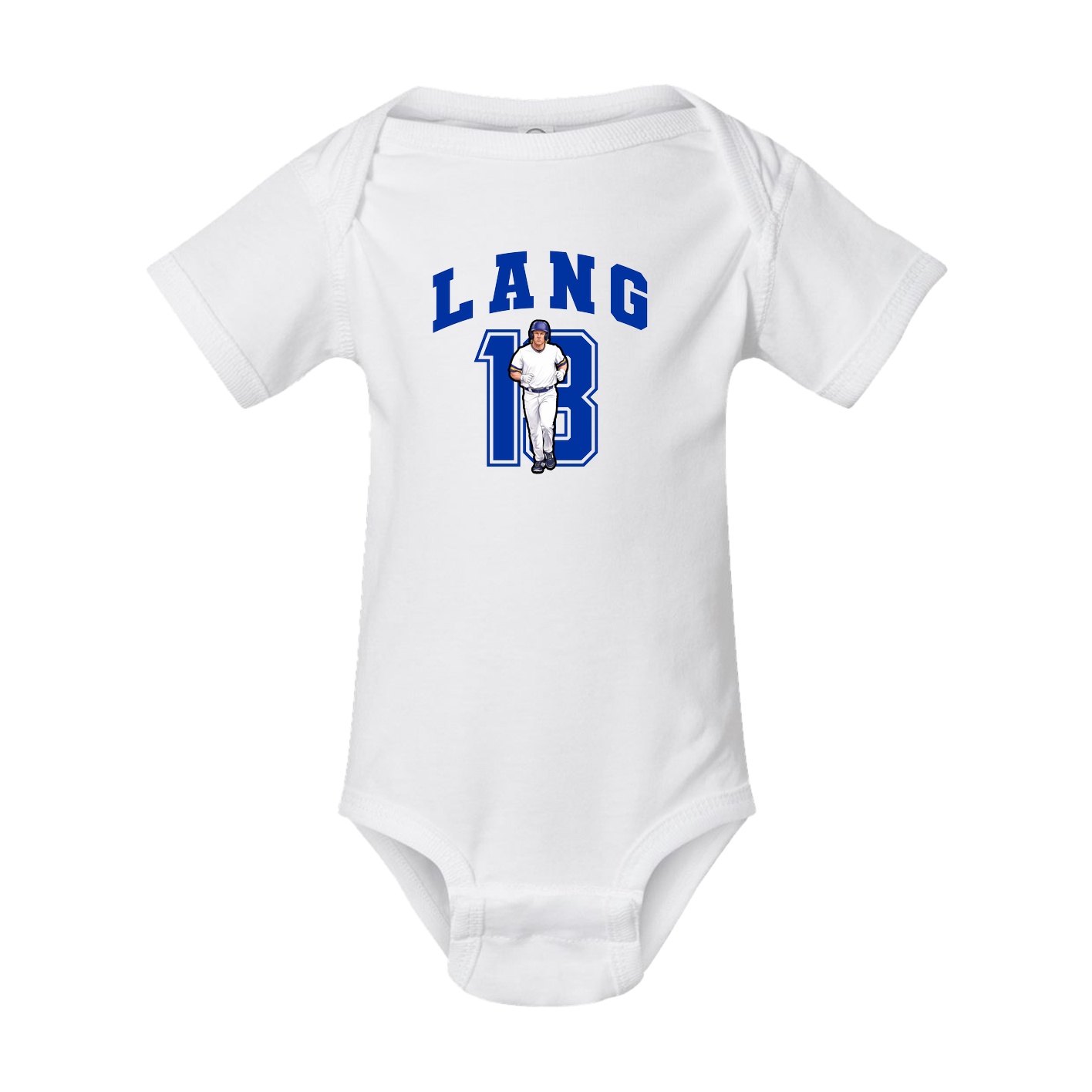 Baby Onesie — Number in White