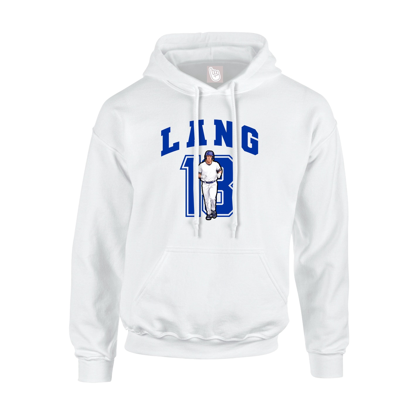 Youth Hoodie — Number in White