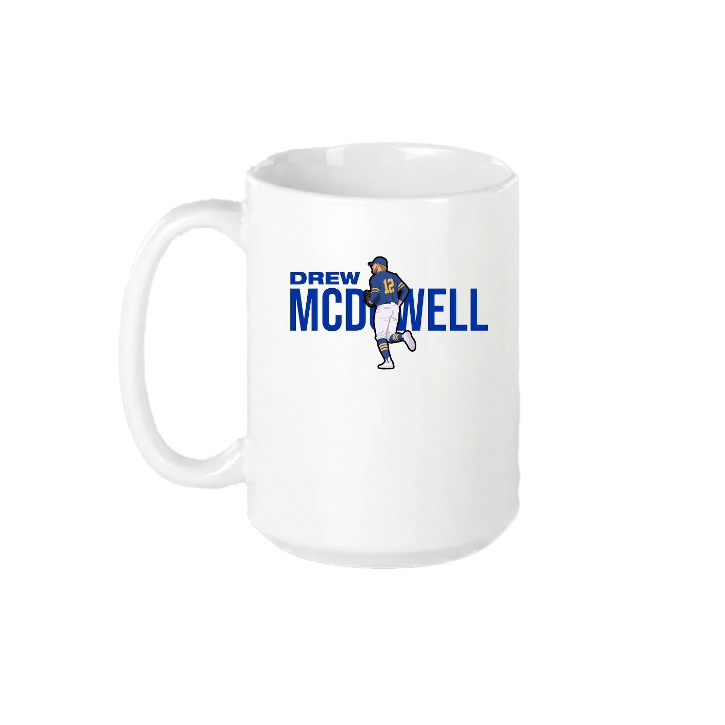 15oz Coffee Mug — Player Name in White