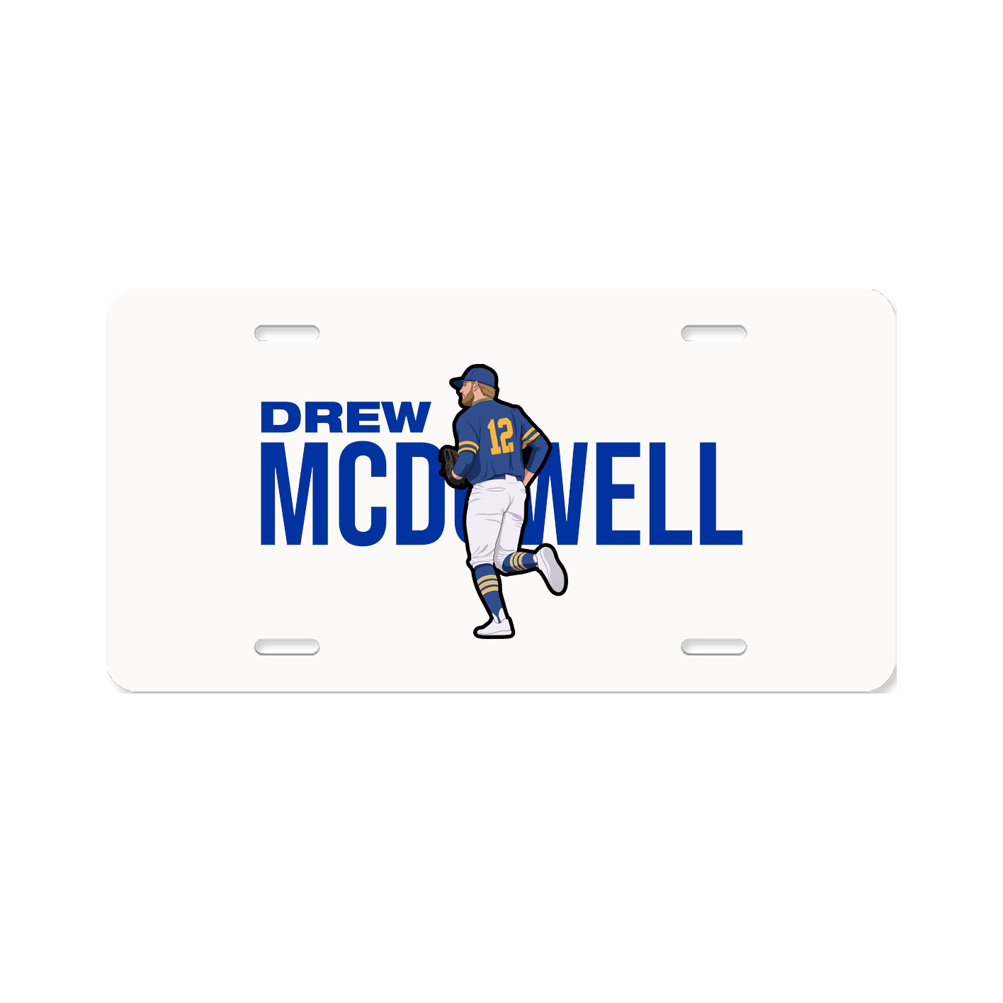 License Plate — Player Name in Classic