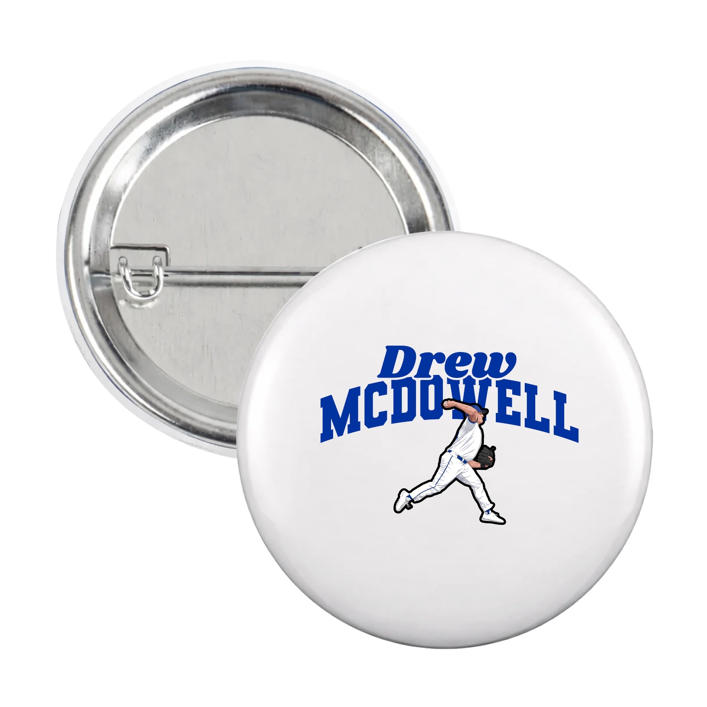 Game Day Button — Signature Arch in White