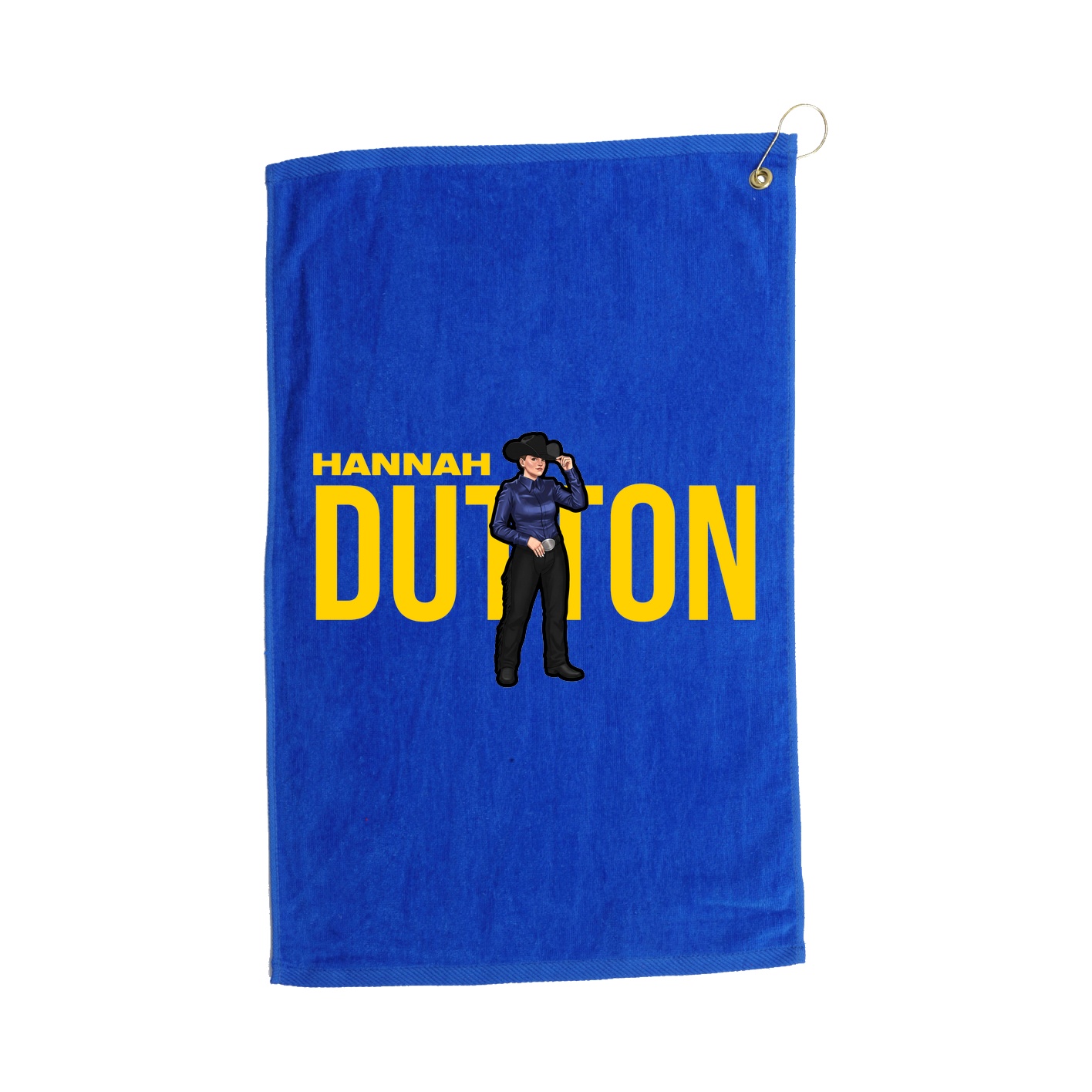Golf Towel — Player Name in Royal