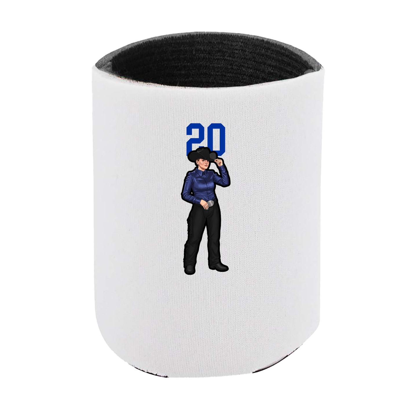 Can Holder — Number Top in White