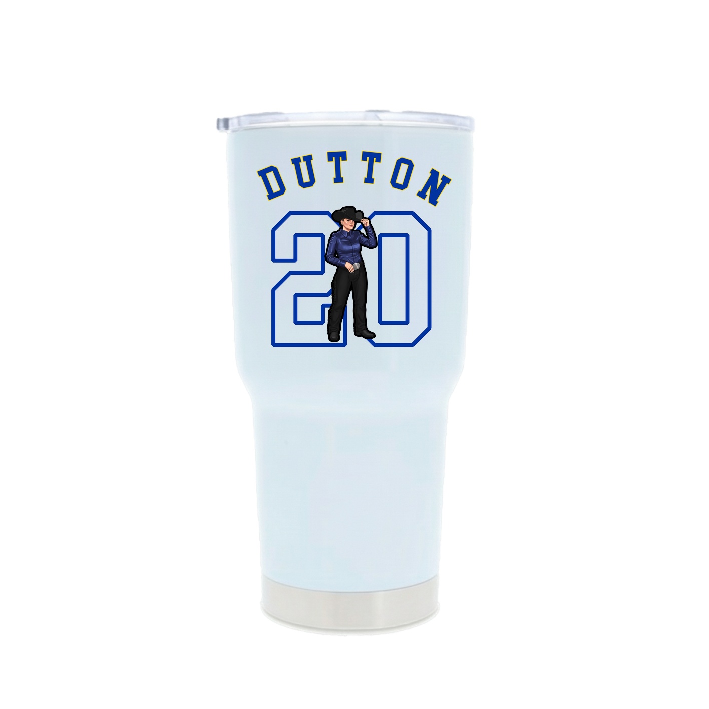30oz Stainless Steel Tumbler — Shirsey Arch in White