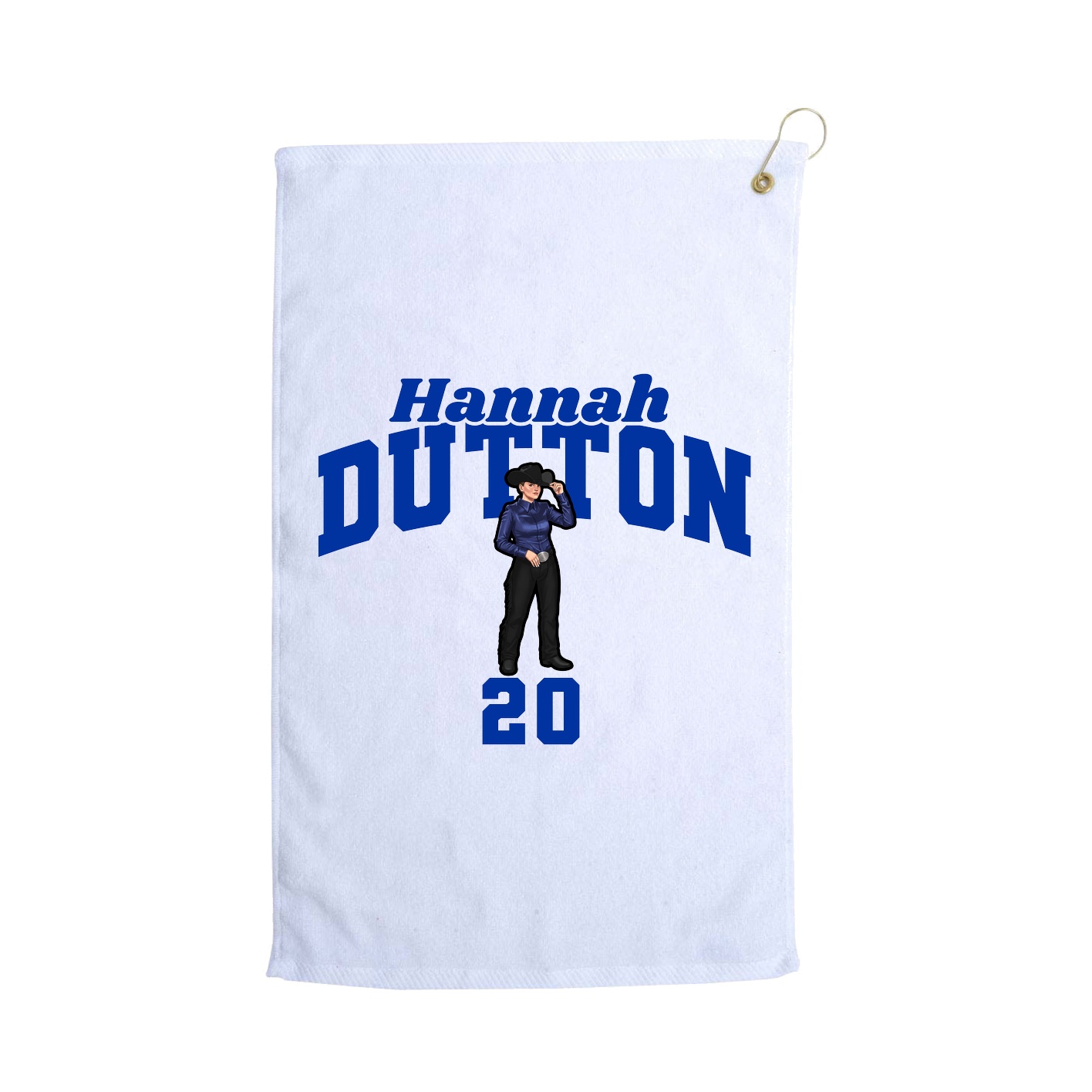 Golf Towel — Signature Arch in White