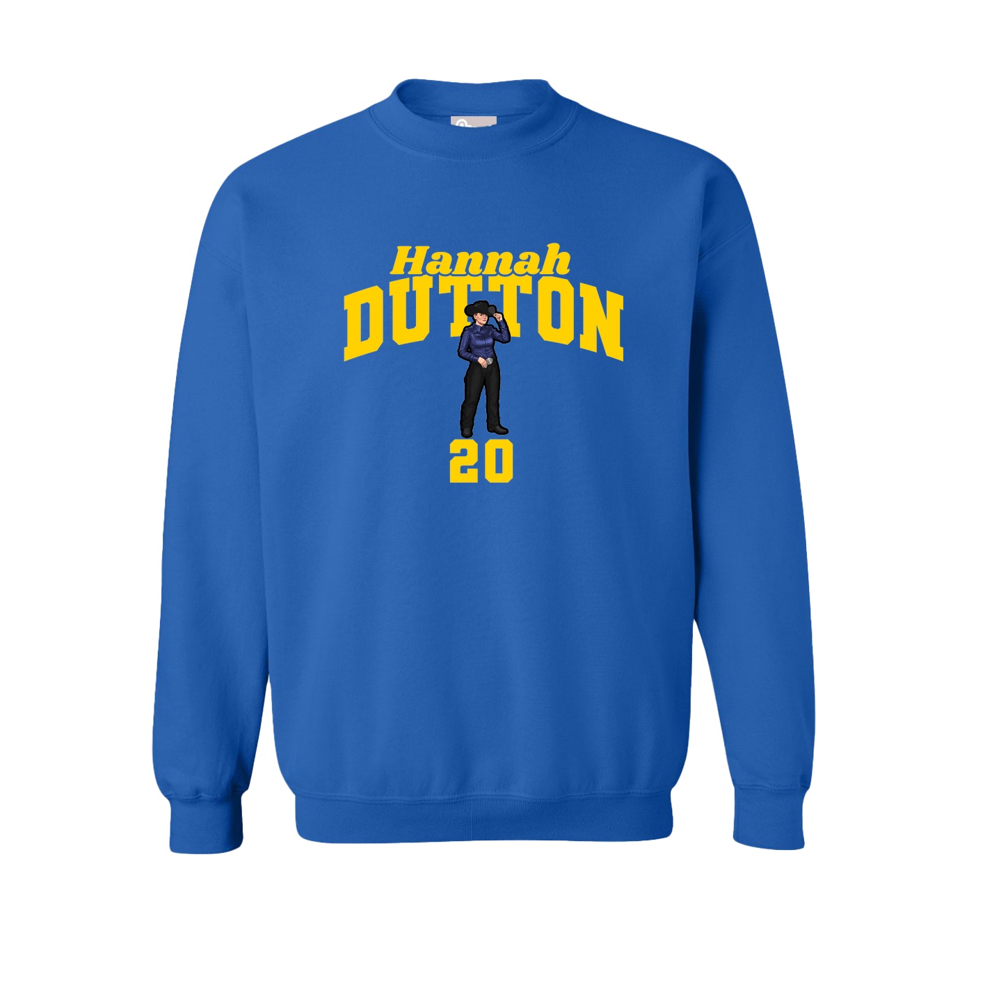 Fleece Crew — Signature Arch in Royal