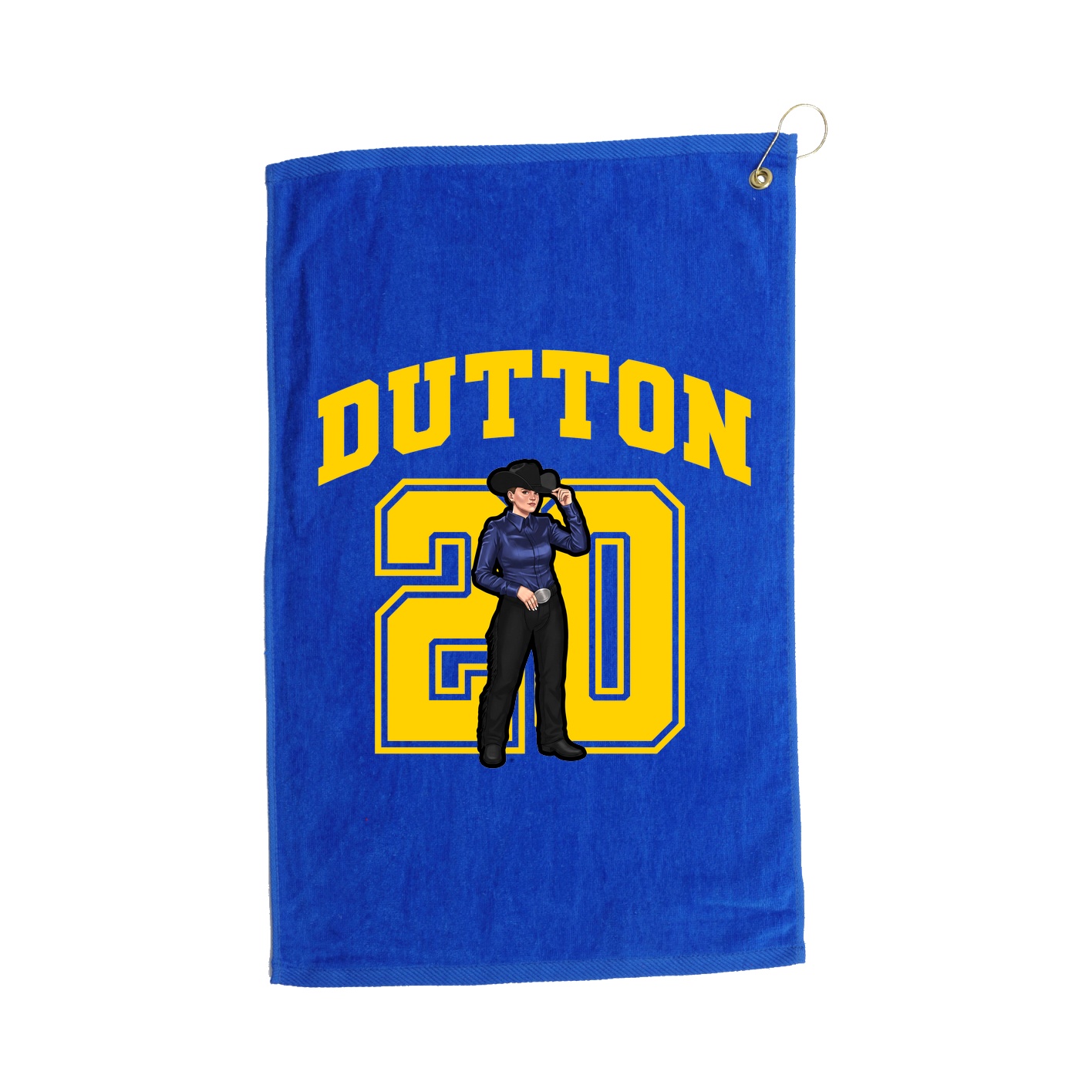 Golf Towel — Number in Royal