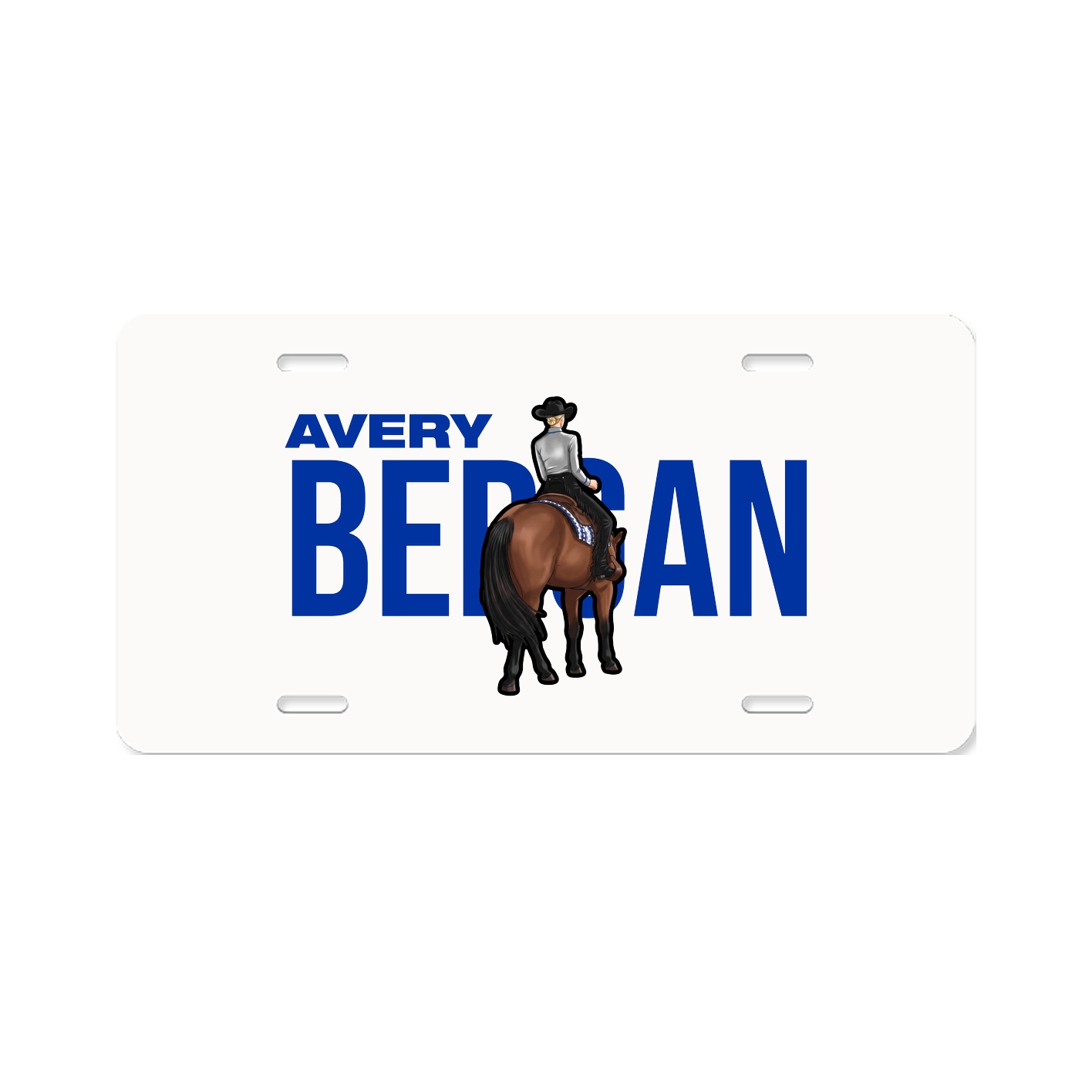 License Plate — Player Name in Classic