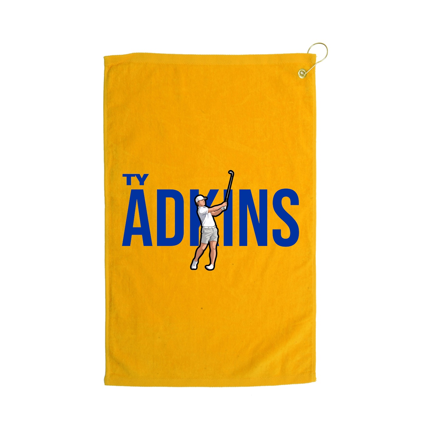 Golf Towel — Player Name in Gold