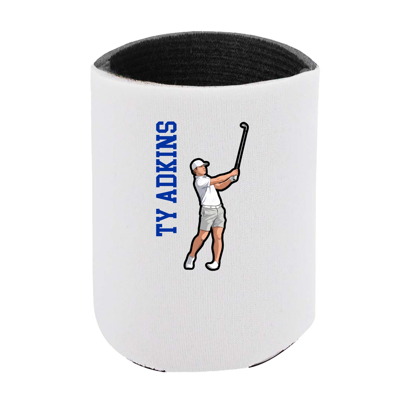 Can Holder — Name Vertical in White