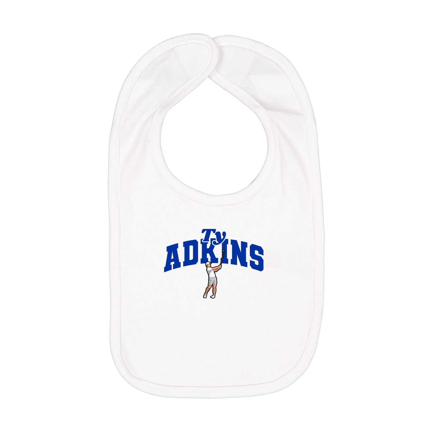 Infant Bib — Signature Arch in White