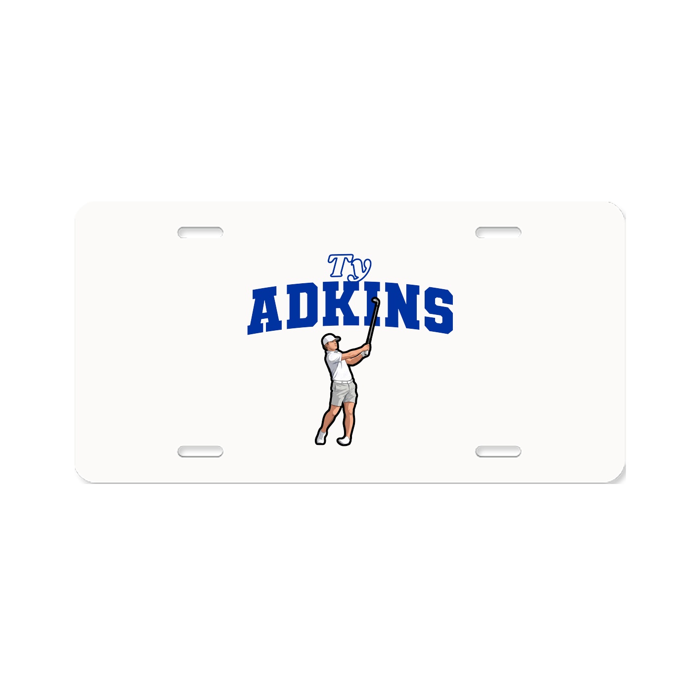 License Plate — Name Arch in Classic