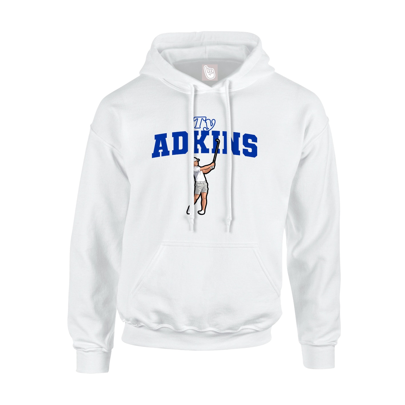 Hoodie — Name Arch in White