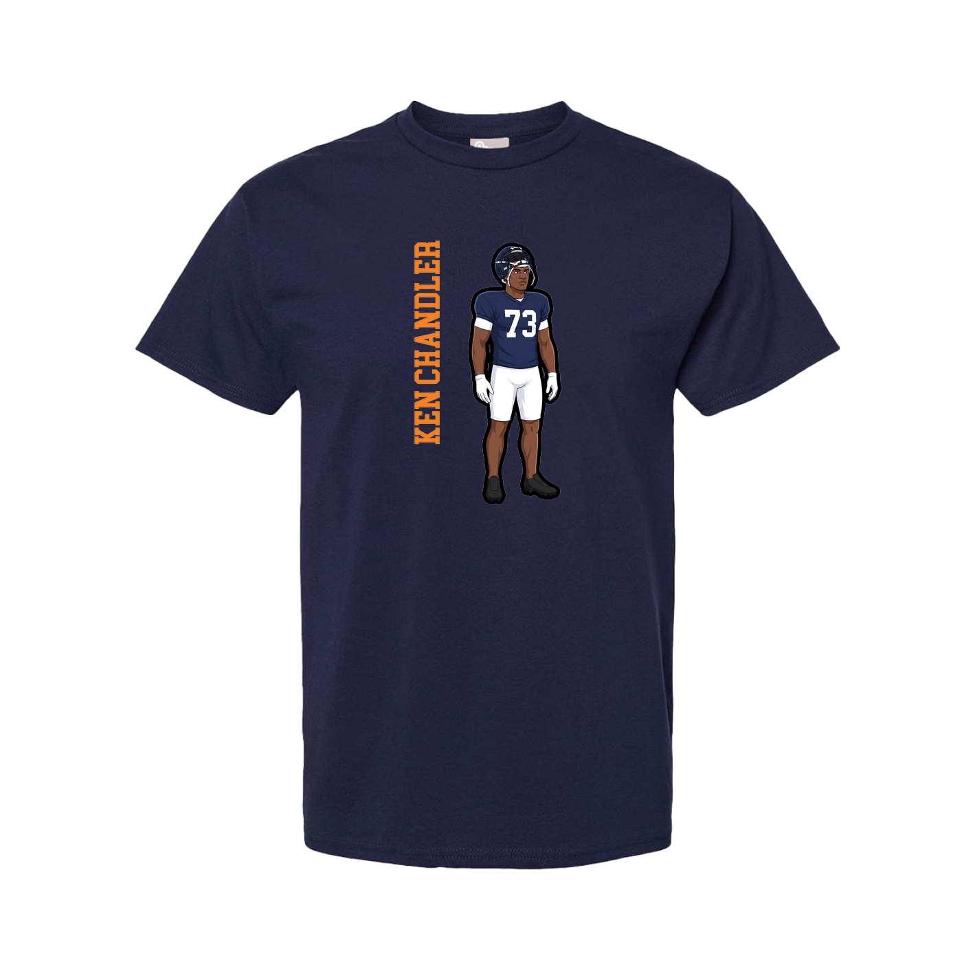 Youth Tee — Name Vertical in Navy