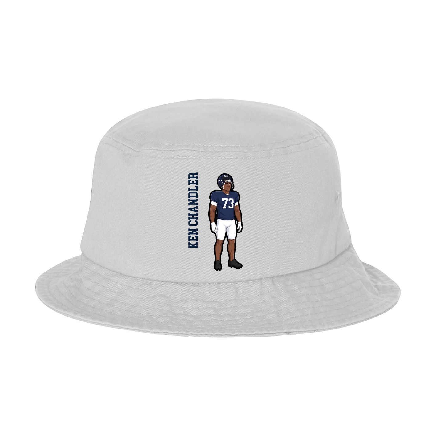 Bucket Cap — Name Vertical in White