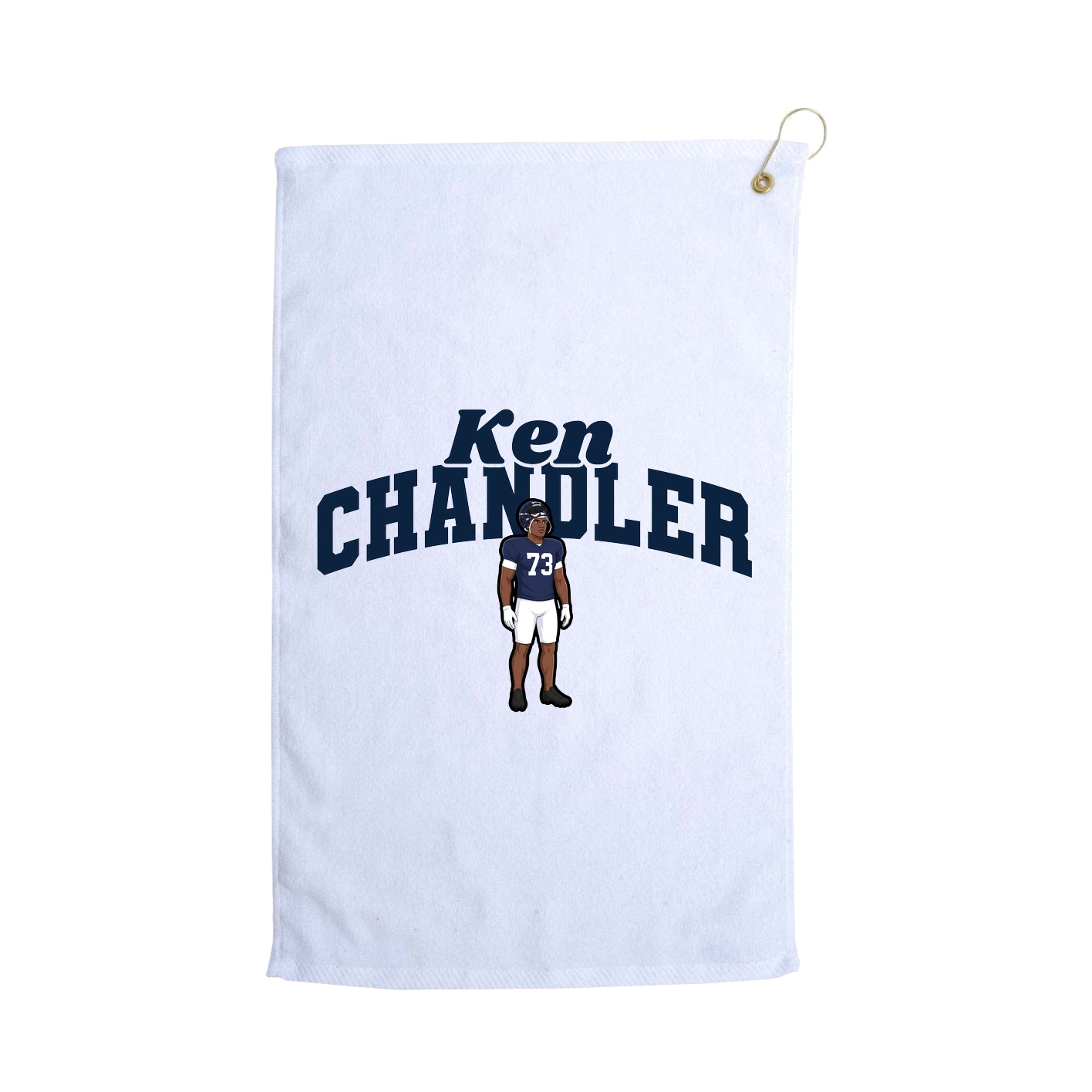 Golf Towel — Signature Arch in White